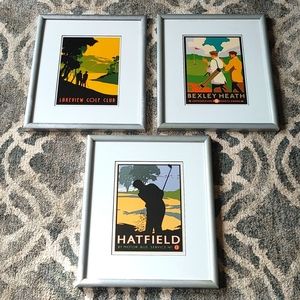 Hannah Riley Linnea Designs Golf Framed Vintage Art
